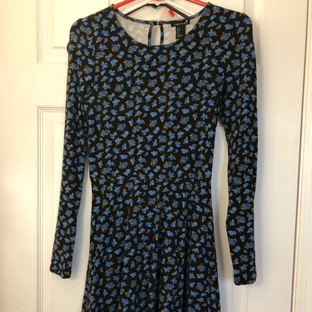 Dark floral dress
